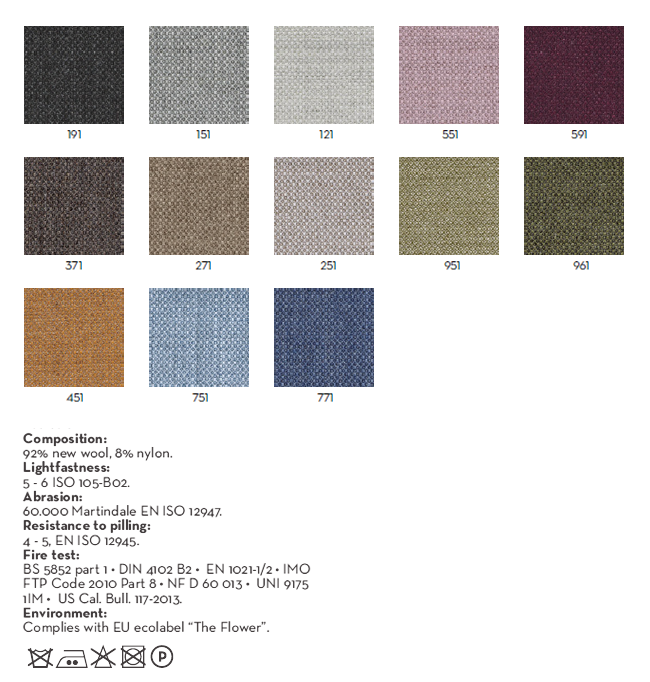 Fabrics - Category G6: Fiord by Kvadrat