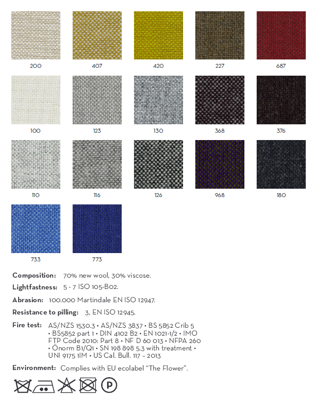 Fabrics - Category G7: Hallingdal By Kvadrat