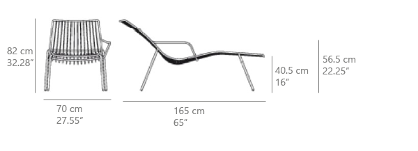 Dimensions - Chaise 3654