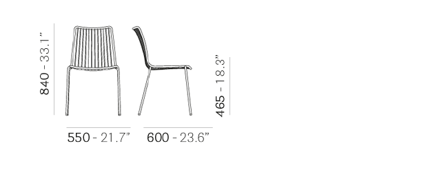 Dimensions - Chair 3651