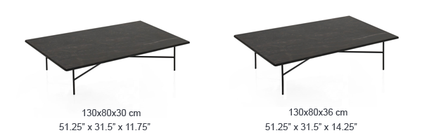 Dimensions - Rectangular Coffee Tables
