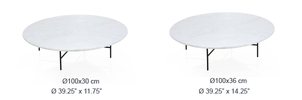 Dimensions - Roun Coffee Tables