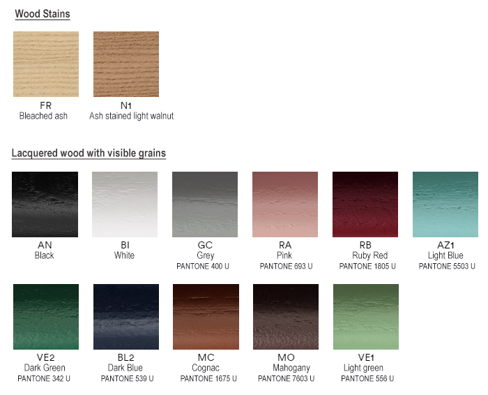 Ash Wood Backrest Finishes