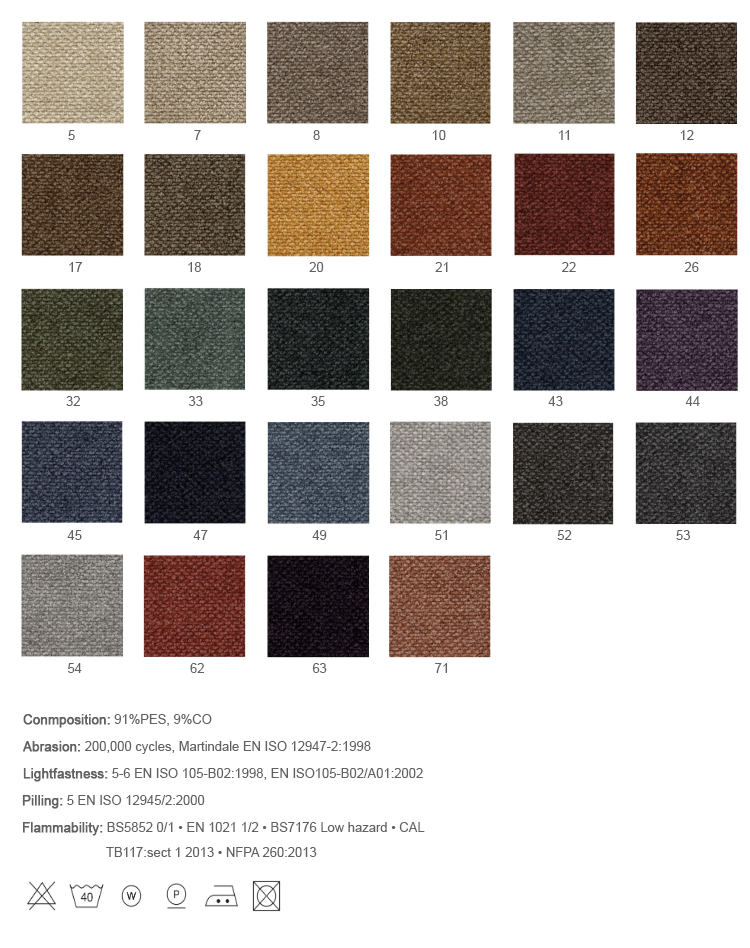 Fabrics Category 2 - Velvety by Crevin