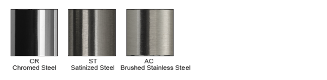 Base Finishes - Steel and Stainless Steel - Indoor