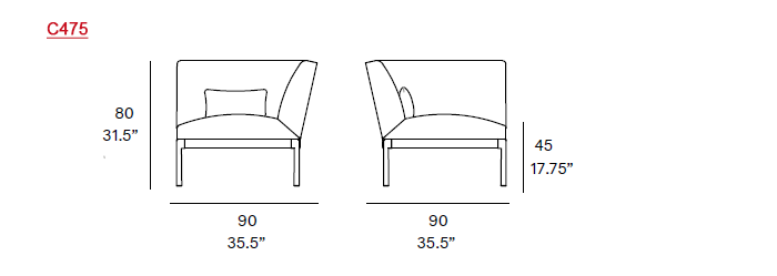 Dimensions - Corner Module