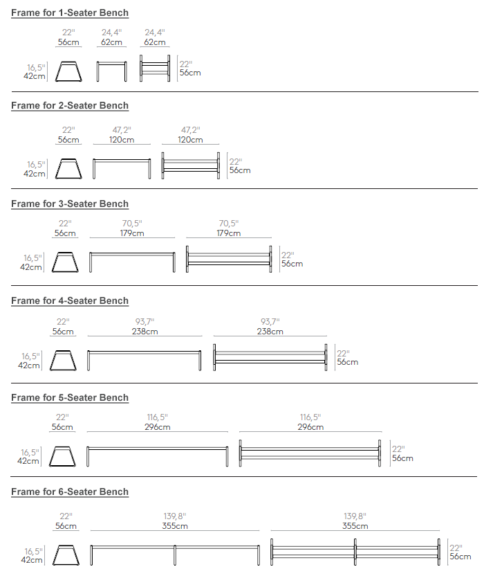 Dimensions - Frames